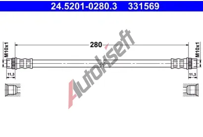ATE Brzdov hadice AT 331569, 24.5201-0280.3