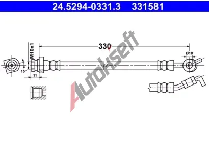 ATE Brzdová hadice AT 331581, 24.5294-0331.3 ATE Brzdová hadice AT 331581, 24.5294-0331.3