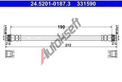ATE Brzdov hadice AT 331590, 24.5201-0187.3