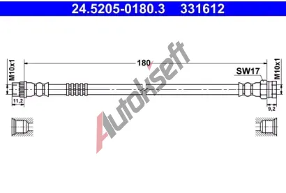 ATE Brzdov hadice AT 331612, 24.5205-0180.3