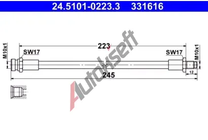 ATE Brzdov hadice AT 331616, 24.5101-0223.3