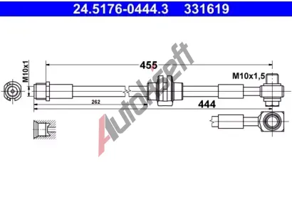 ATE Brzdov hadice AT 331619, 24.5176-0444.3