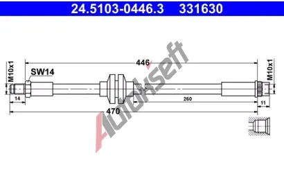 ATE Brzdov hadice AT 331630, 24.5103-0446.3