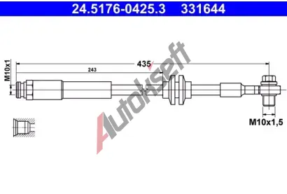 ATE Brzdov hadice AT 331644, 24.5176-0425.3