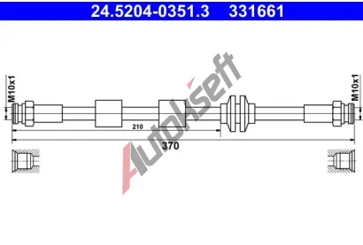ATE Brzdov� hadice AT 331661, 24.5204-0351.3