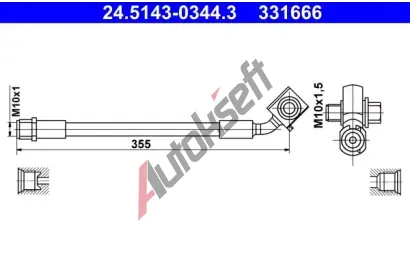 ATE Brzdov� hadice AT 331666, 24.5143-0344.3