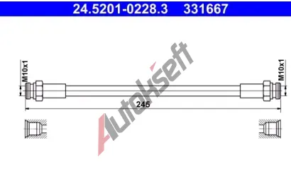 ATE Brzdov hadice AT 331667, 24.5201-0228.3