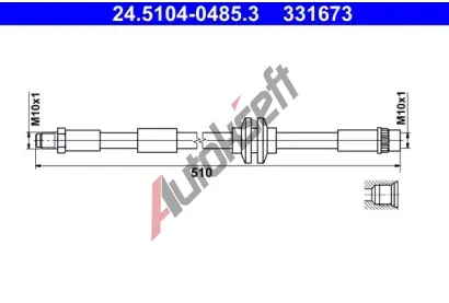 ATE Brzdov hadice AT 331673, 24.5104-0485.3