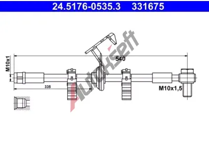 ATE Brzdová hadice AT 331675, 24.5176-0535.3 ATE Brzdová hadice AT 331675, 24.5176-0535.3