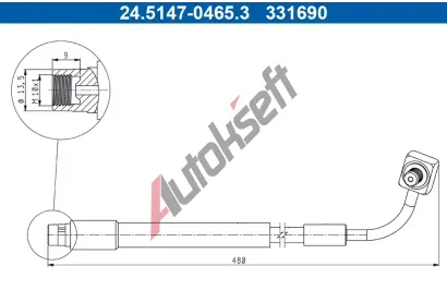 ATE Brzdov� hadice AT 331690, 24.5147-0465.3