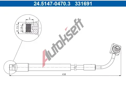 ATE Brzdov� hadice AT 331691, 24.5147-0470.3