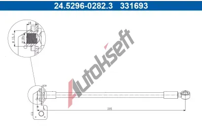 ATE Brzdov hadice AT 331693, 24.5296-0282.3