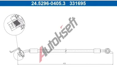 ATE Brzdov hadice AT 331695, 24.5296-0405.3