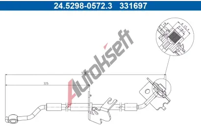 ATE Brzdov hadice AT 331697, 24.5298-0572.3