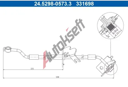 ATE Brzdov hadice AT 331698, 24.5298-0573.3