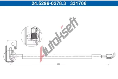 ATE Brzdov hadice AT 331706, 24.5296-0278.3