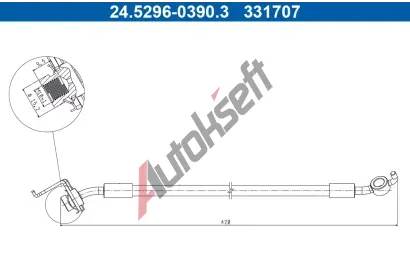 ATE Brzdov hadice AT 331707, 24.5296-0390.3