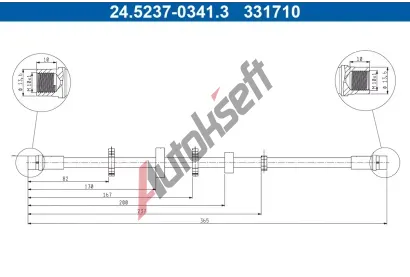 ATE Brzdov hadice AT 331710, 24.5237-0341.3