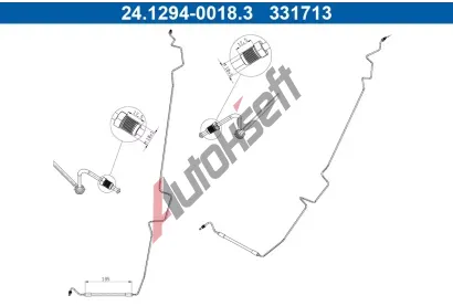 ATE Brzdová hadice AT 331713, 24.1294-0018.3 ATE Brzdová hadice AT 331713, 24.1294-0018.3