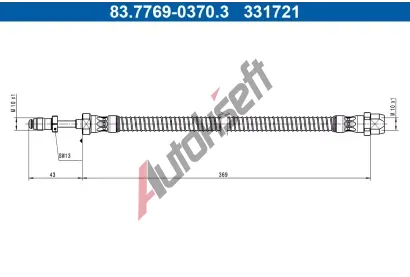 ATE Brzdov hadice AT 331721, 83.7769-0370.3
