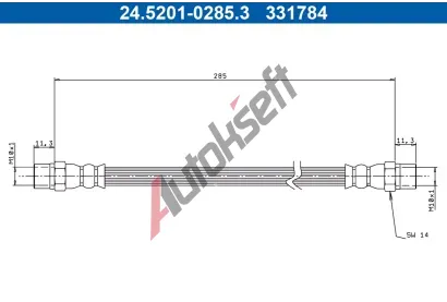 ATE Brzdov� hadice AT 331784, 24.5201-0285.3