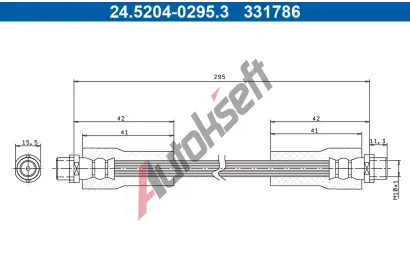 ATE Brzdov hadice AT 331786, 24.5204-0295.3