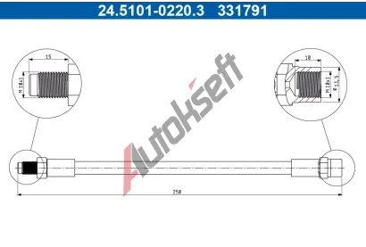 ATE Brzdov� hadice AT 331791, 24.5101-0220.3