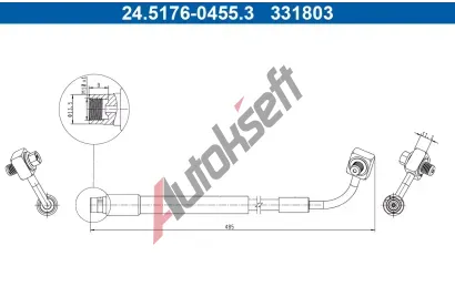 ATE Brzdov� hadice AT 331803, 24.5176-0455.3