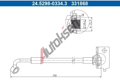 ATE Brzdov� hadice AT 331868, 24.5298-0334.3