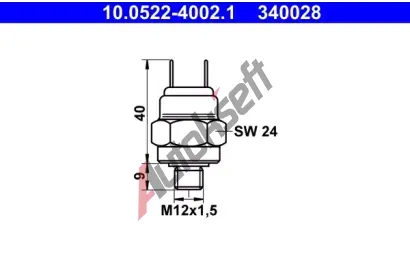 ATE Tlakový spínač hydraulické brzdy AT 340028, 10.0522-4002.1 ATE Tlakový spínač hydraulické brzdy AT 340028, 10.0522-4002.1