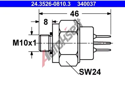 ATE Spna brzdovho svtla AT 340037, 24.3526-0810.3