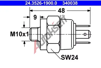 ATE Spna brzdovho svtla AT 340038, 24.3526-1900.0