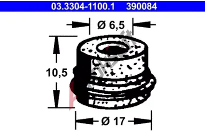 ATE Uzvr ndrky na brzdovou kapalinu AT 390084, 03.3304-1100.1