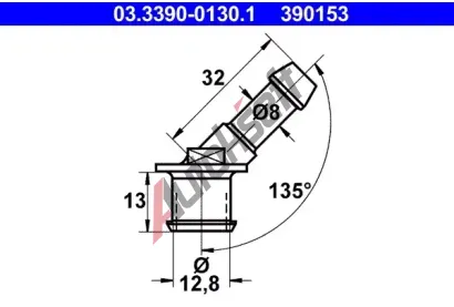 ATE Konektor - hadice AT 390153, 03.3390-0130.1