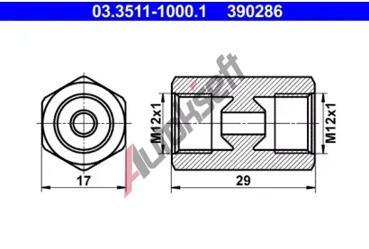 ATE Adaptr brzdovho veden AT 390286, 03.3511-1000.1