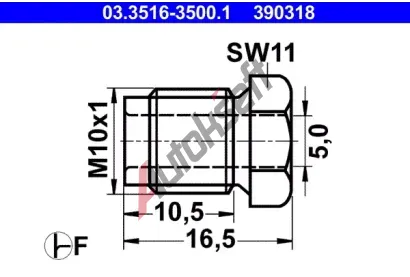 ATE Spojovac roub AT 390318, 03.3516-3500.1