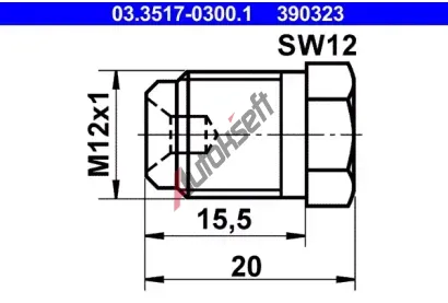 ATE Z�vitov� z�tka - hlavn� brzdov� v�lec AT 390323, 03.3517-0300.1