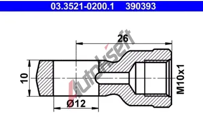 ATE Spojka kovov�ho potrub� AT 390393, 03.3521-0200.1