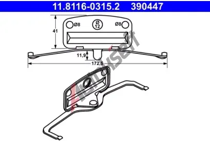 ATE Pruina - brzdov tmen AT 390447, 11.8116-0315.2