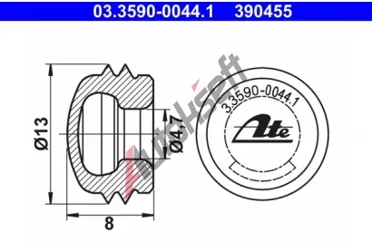ATE Uzavrac / ochrann kryt AT 390455, 03.3590-0044.1
