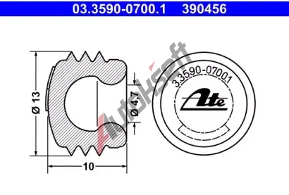 ATE Uzavrac / ochrann kryt AT 390456, 03.3590-0700.1