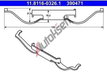 ATE Pruina - brzdov tmen AT 390471, 11.8116-0326.1