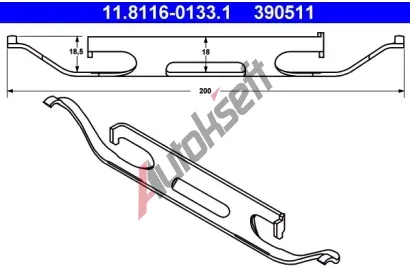 ATE Pruina - brzdov tmen AT 390511, 11.8116-0133.1