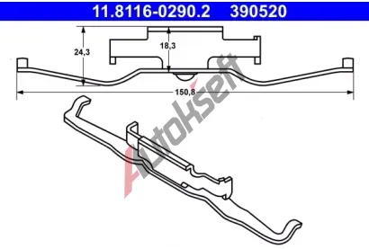 ATE Pruina - brzdov tmen AT 390520, 11.8116-0290.2