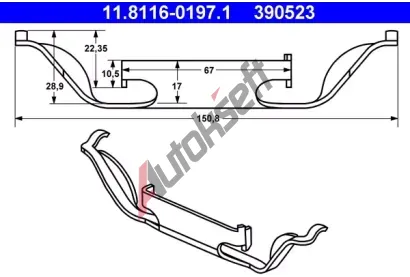 ATE Pruina - brzdov tmen AT 390523, 11.8116-0197.1
