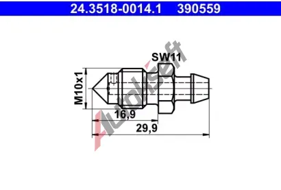 ATE Odvzduovac roub/ventil AT 390559, 24.3518-0014.1