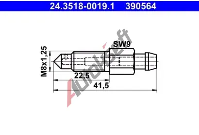 ATE Odvzduovac roub/ventil AT 390564, 24.3518-0019.1