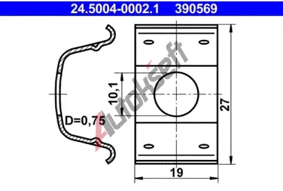 ATE Drk - brzdov hadice AT 390569, 24.5004-0002.1