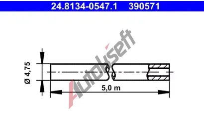 ATE Brzdov potrub AT 390571, 24.8134-0547.1