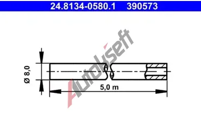 ATE Brzdov potrub AT 390573, 24.8134-0580.1